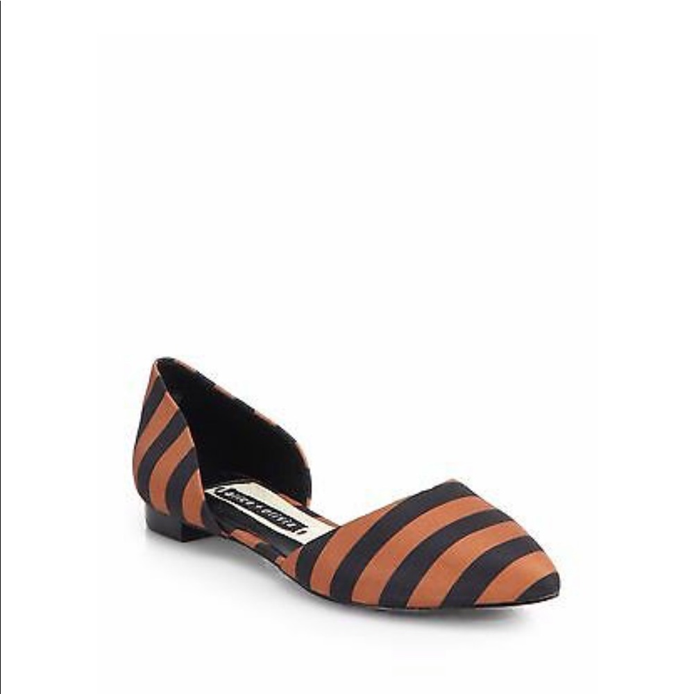 Alicia + Olivia Striped Flats